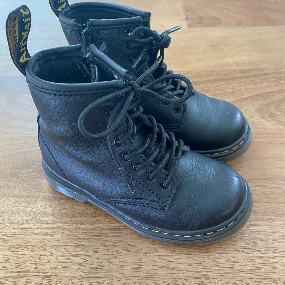 Dr. Martens toddler black boots